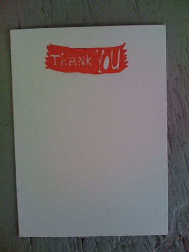 She also created multiple thank-you-note options.