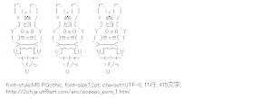 [AA]ぽぽぽぽーん 兎