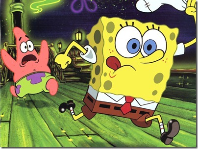 Spongebob and Patrick - Running