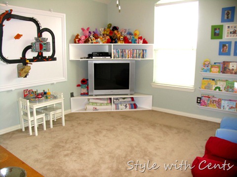 build tv corner shelf