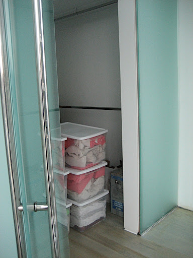 The two closets were so small and felt unusable.
