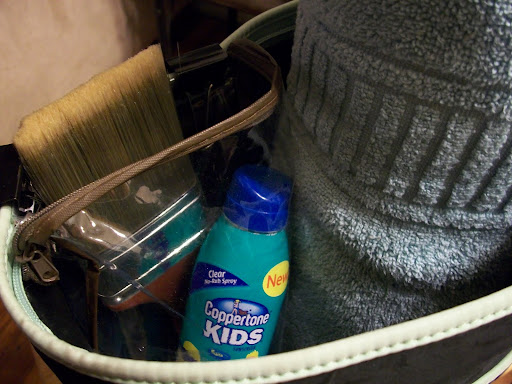 Zip bags keep your valuables close by in a large tote bag.