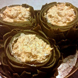 Stuffed with chunks of artichoke, jalape&Atilde;&plusmn;os, and cheesy goodness