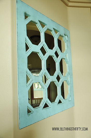 turquoise mirror