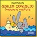 giulio coniglio imparara a nuotare