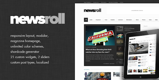Newsroll - Modular and Responsive Magazine Theme - News / Editorial Blog / Magazine