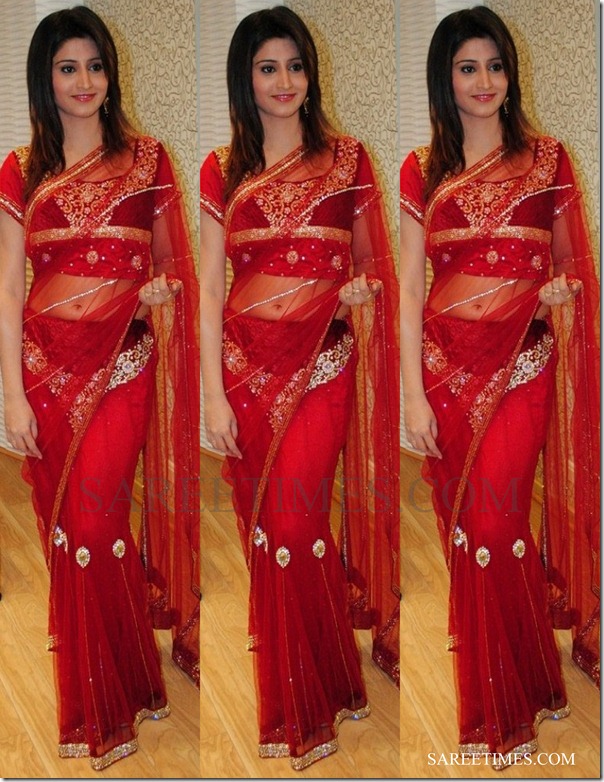 Shamili_red_saree