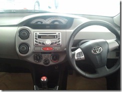 Toyota Etios Sedan interior
