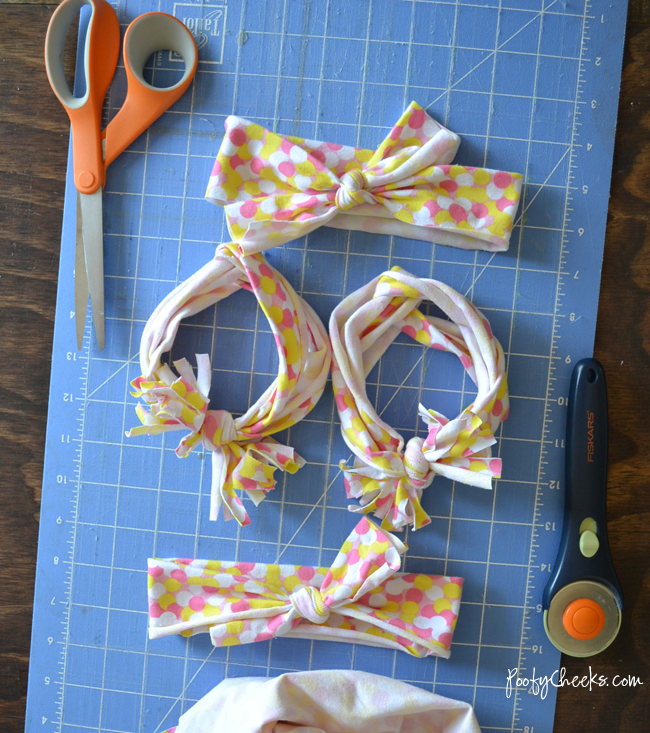 How to make no-sew jersey knit headbands