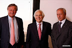 Cristiano Rattazzi,  Pablo Cairoli y José Palazzo, presidente de Junior Achievement Córdoba.