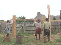 Plimoth Plantation 8.30.2-13 building a house