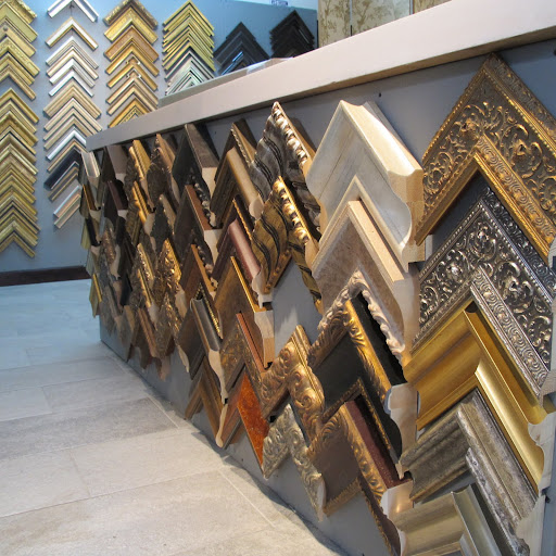 They do all kinds of framing, ranging from small pictures to large canvases. As you can see above, the frames can get pretty huge.