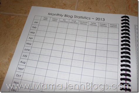 2013 Blogging Planner {FREE Printable}