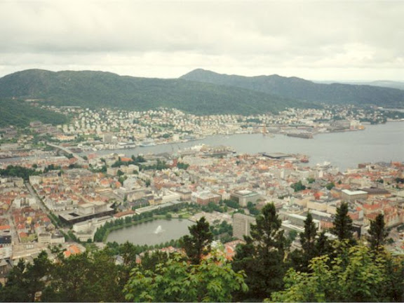 Panoramic view to Bergen