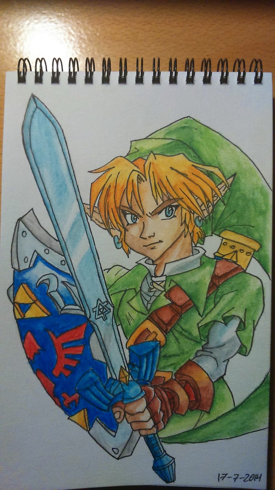 Dibujos gamers y otakus Dibujo de Link Adulto (Ocarina of Time)