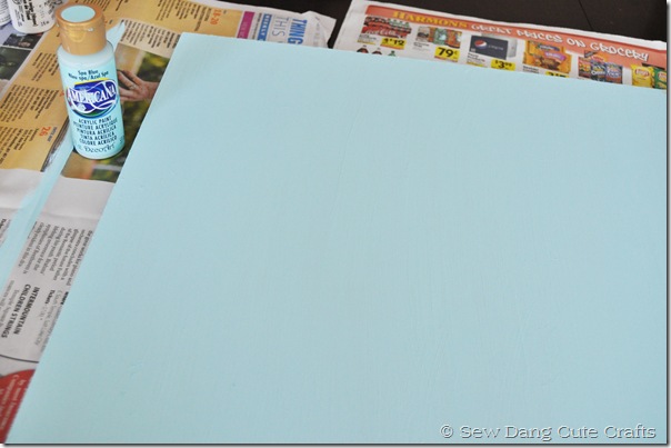 Painted blue