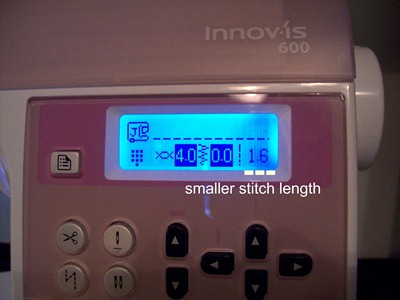 Stuffing stitch length small