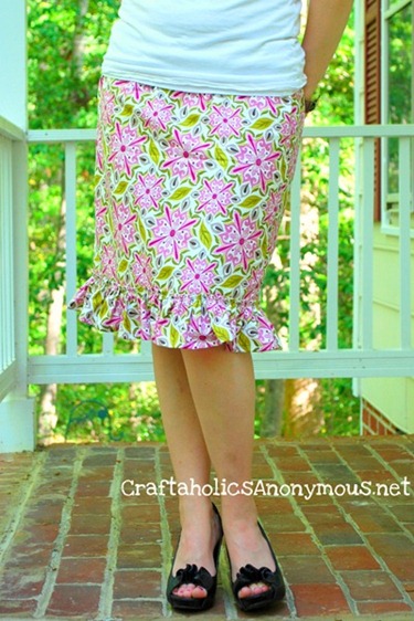 ruffled skirt tutorial