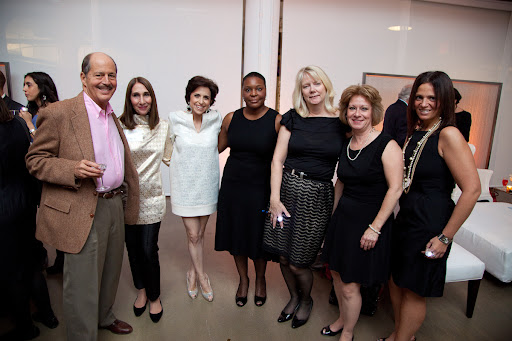 Stephen Radding, Chillingworth/Radding Inc.; Denise Silverberg, Martha Stewart Weddings; myself; Katrina Crews, Lenox; Sherri Crisenbery, Lenox; Maryann McGovern, Lenox; Joanna Kartalis, Bloomingdales.