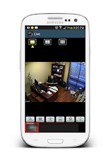 Single camera live view using the Android Mobile CMS app for iDVR. For more information, please visit http://iDVR.net android-cctv-camera-app.jpg