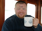 MV Radiant Queen: John and his pint mug