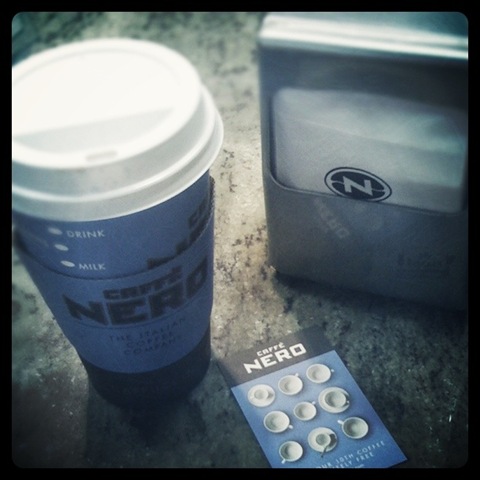 #47 - a free hot drink and a new stamp card at Caffe Nero #47 - a free hot drink and a new stamp card at Caffe Nero