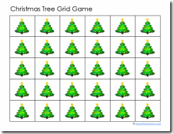 Christmas Tree Grid Game
