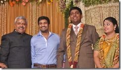 Santhanam @ Four Frames Kalyanam son Wedding Reception