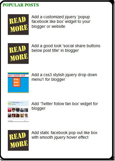 how to add popular posts with thumbnails to blogger