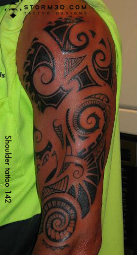 Tags maori inspired tribal shoulder tattoo photo sleeve
