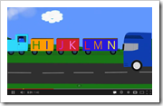 Transportation ABC song with first verse using upper case letters and second using lower case letters Transportation ABC song with first verse using upper case letters and second using lower case letters