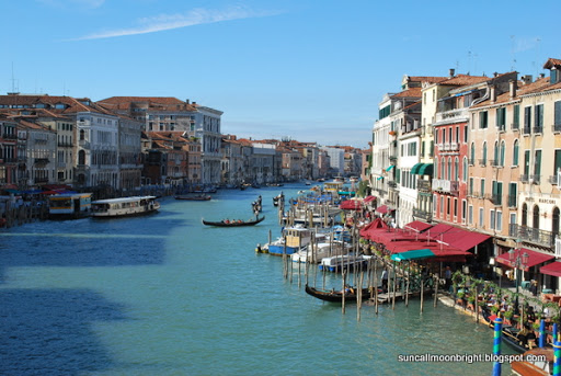 The Grand Canal of Venice from Rialto Bridge