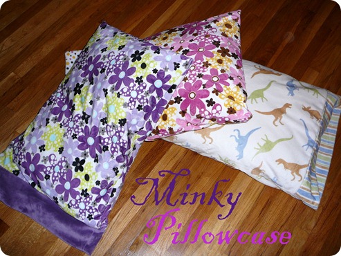 minky pillowcase