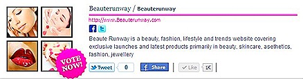 BeauteRunway Best Beauty Blog Category