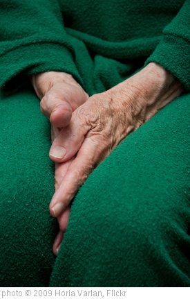 'Old woman's hands tucked between her legs' photo (c) 2009, Horia Varlan - license: http://creativecommons.org/licenses/by/2.0/
