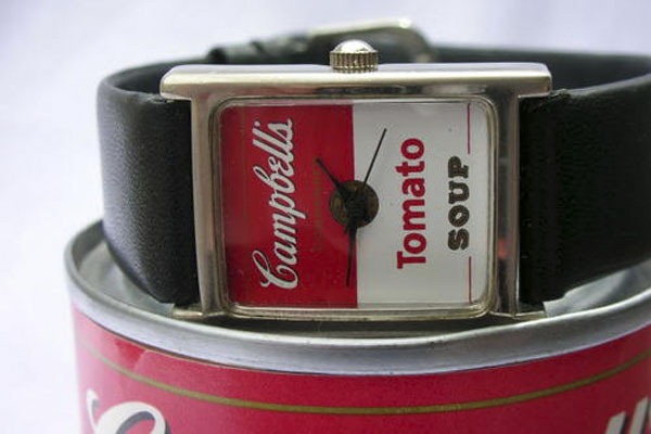 tomato-soup campbell's-relógio-de-pulso tomato-soup campbell's-relógio-de-pulso