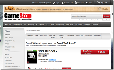 Gamestop offering GTA V GTA V gamestop