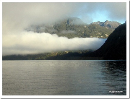 Beautiful cloud formation over Lake Manapouri.
