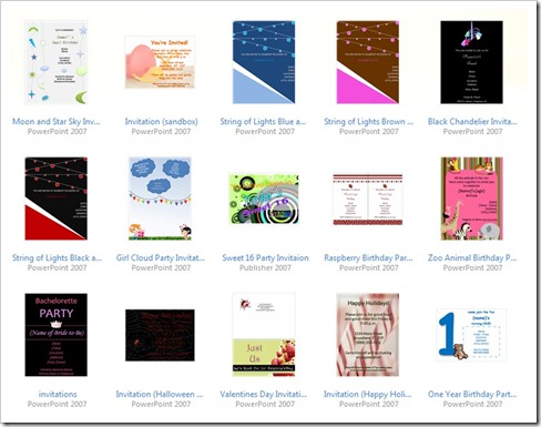 birthday party templates for microsoft word