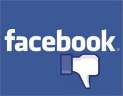 c0 Facebook logo with the thumb pointing down.