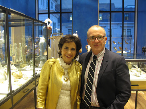 Here I am with BHLDN's creative director Trevor Lunn