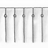 inverted box pleat with buttons