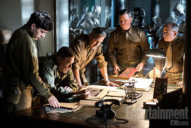 The Monuments Men First Look Photo with George Clooney and Matt Damon