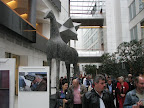 Delegati SSM u holu Evropskog parlamenta, Brisel, 18.10.11.