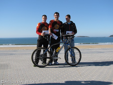 Pódium de la  I Carrera BTT Aventura Concello de Nigrán 2012.