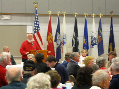 Dave Stouffer begins the program and speaks on behalf of F-Troop in Washington.