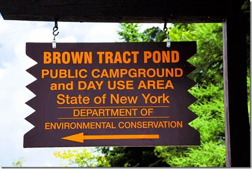 Brown Tract Pond Sign