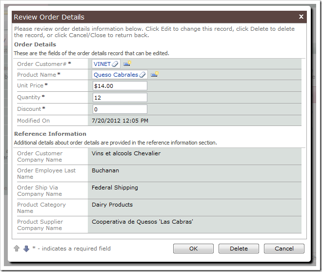 Opening the same record will reveal that ModifiedOn field value was updated upon insertion. Opening the same record will reveal that ModifiedOn field value was updated upon insertion.