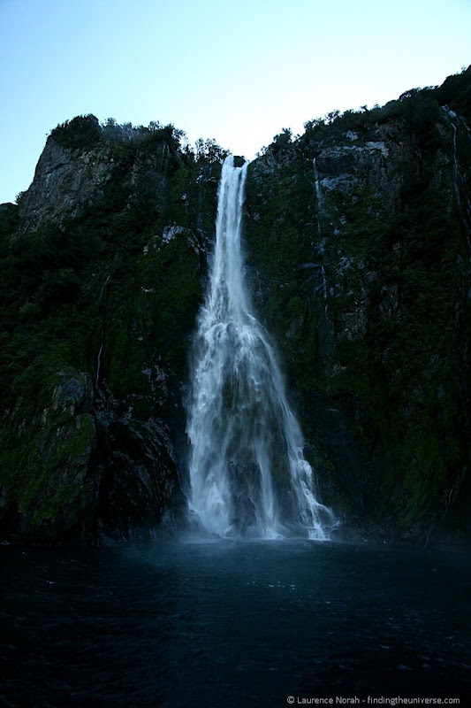 Waterfall in Milford Sound Waterfall in Milford Sound