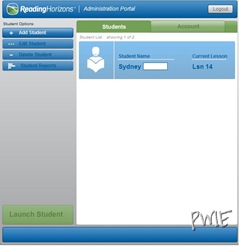 admin student launch screen shot